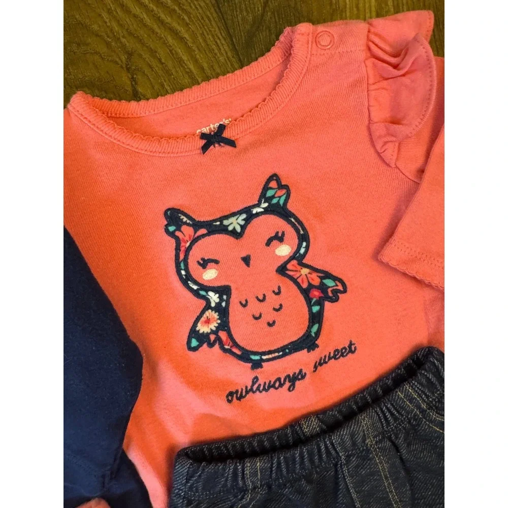 Baby Girl 3 Months Outfits Pants Shirts Bodysuits Long Sleeve Clothes Lot Bestie - Picture 6 of 15
